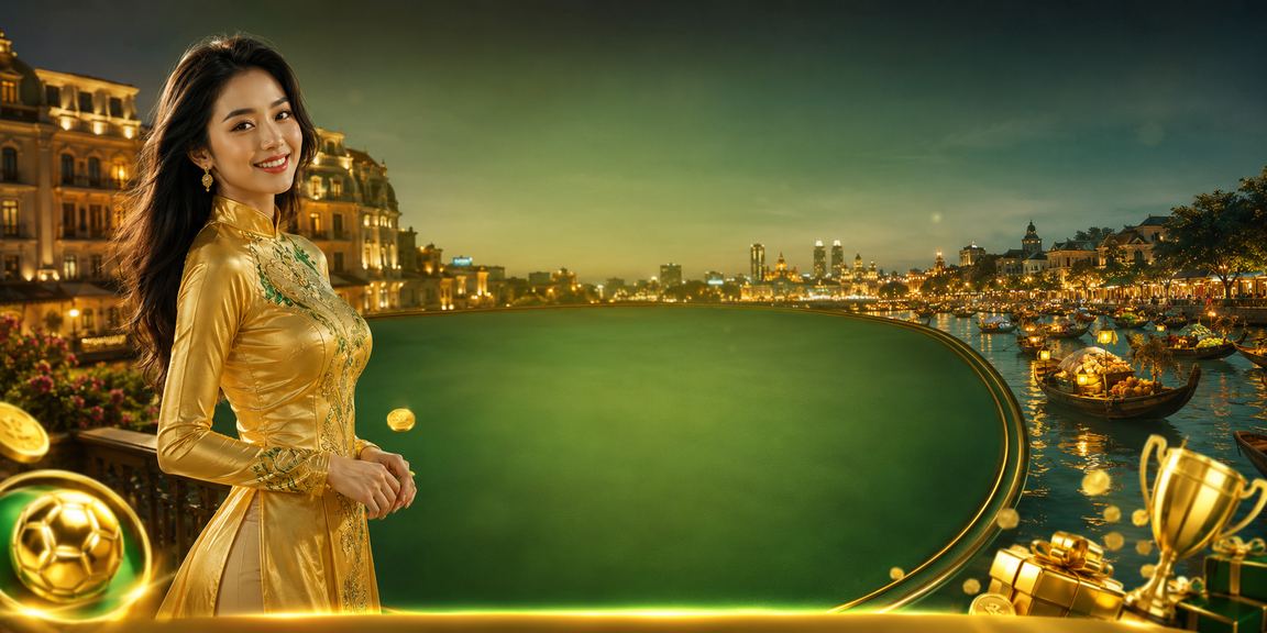 Người chơi casino tại Hà Nội trong trang phục áo dài nhận tiền thưởng trực tuyến