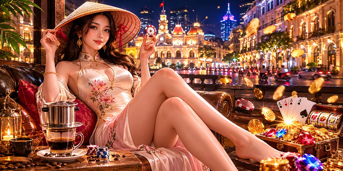 Người dùng tại TP. Hồ Chí Minh chơi casino trực tuyến trên điện thoại với nón lá