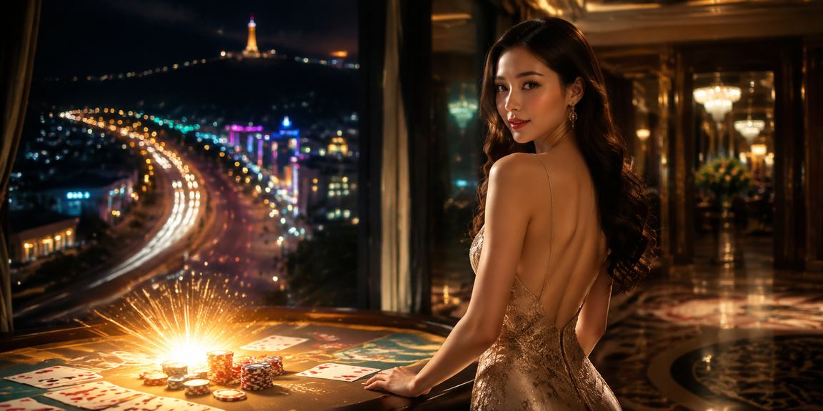 Bàn Baccarat neon tại Vũng Tàu trong không gian casino trực tuyến